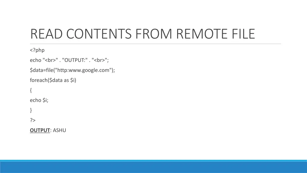 read contents from remote file