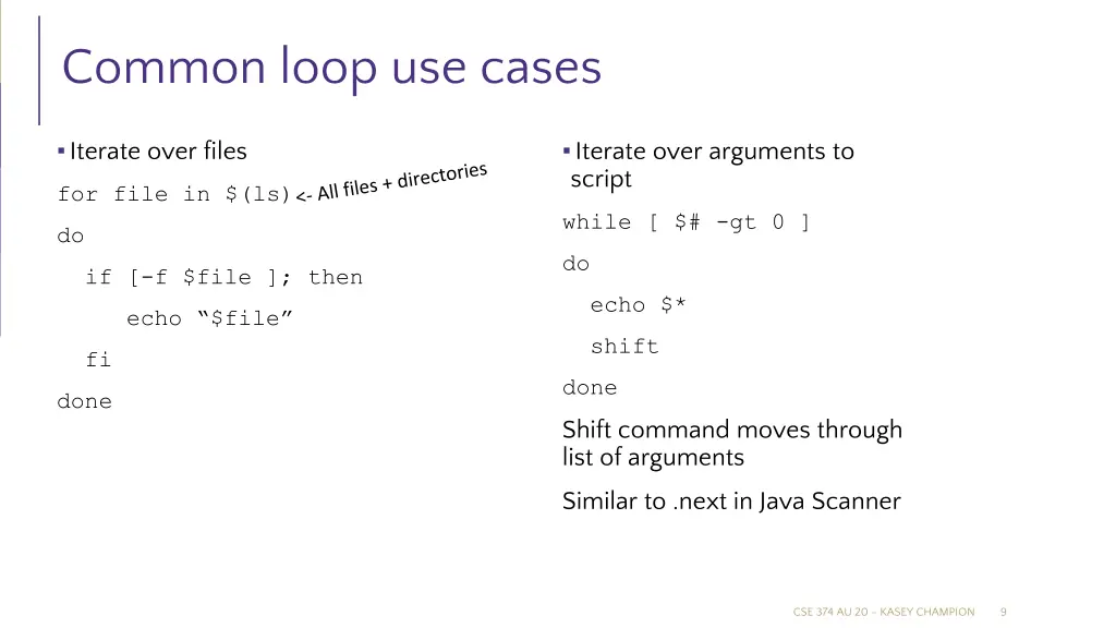 common loop use cases