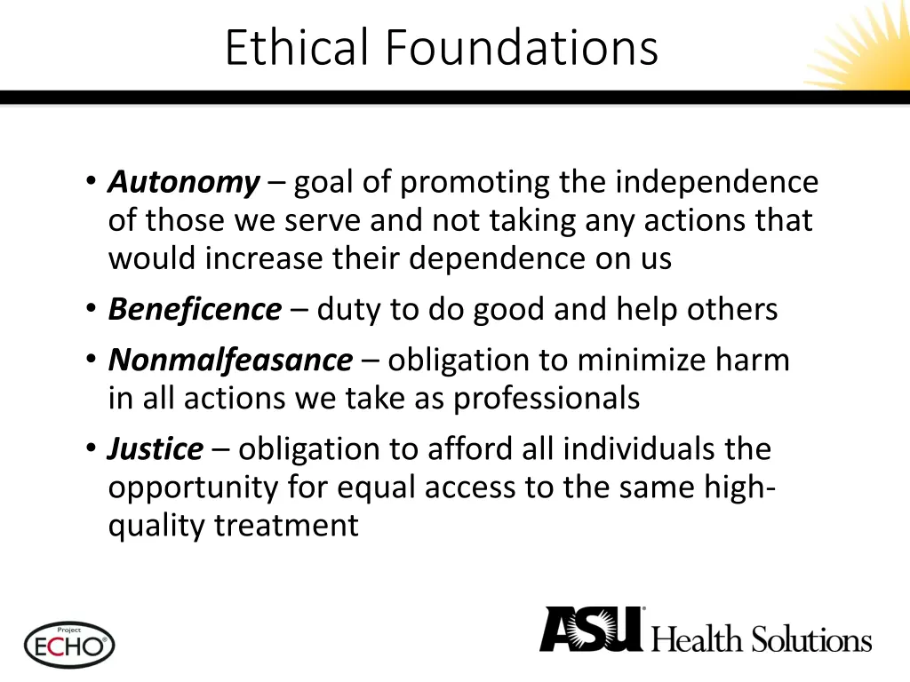 ethical foundations