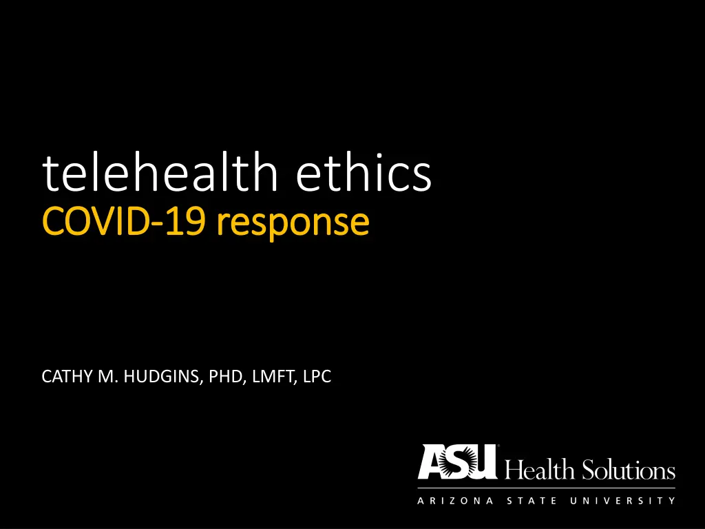 telehealth ethics covid covid 19 response