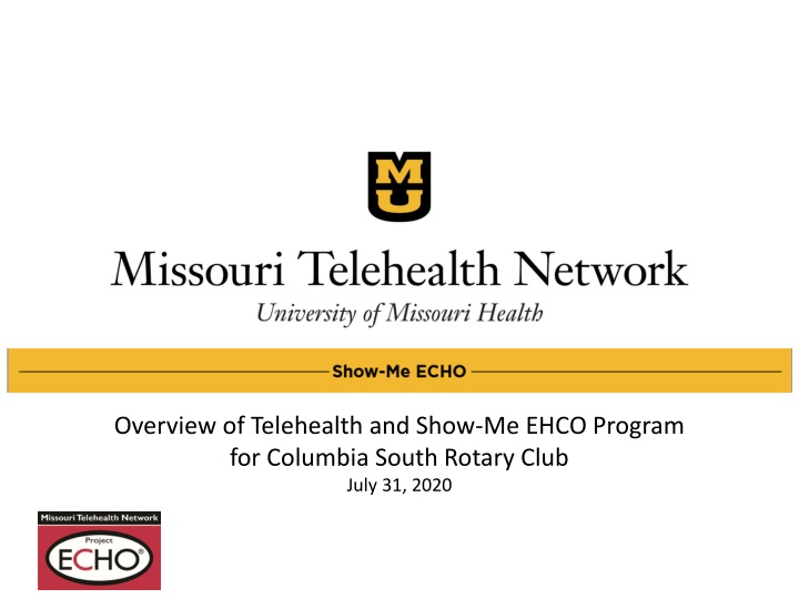 overview of telehealth and show me ehco program