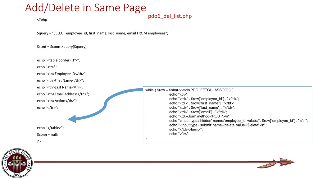 add delete in same page 3