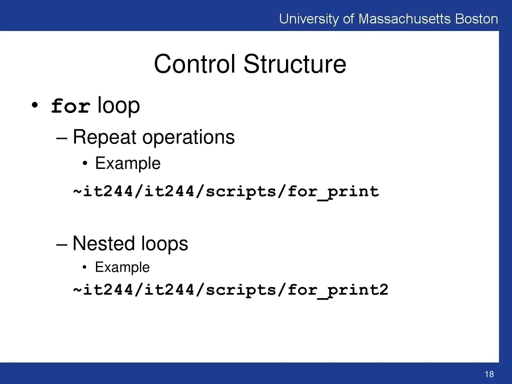 control structure 6