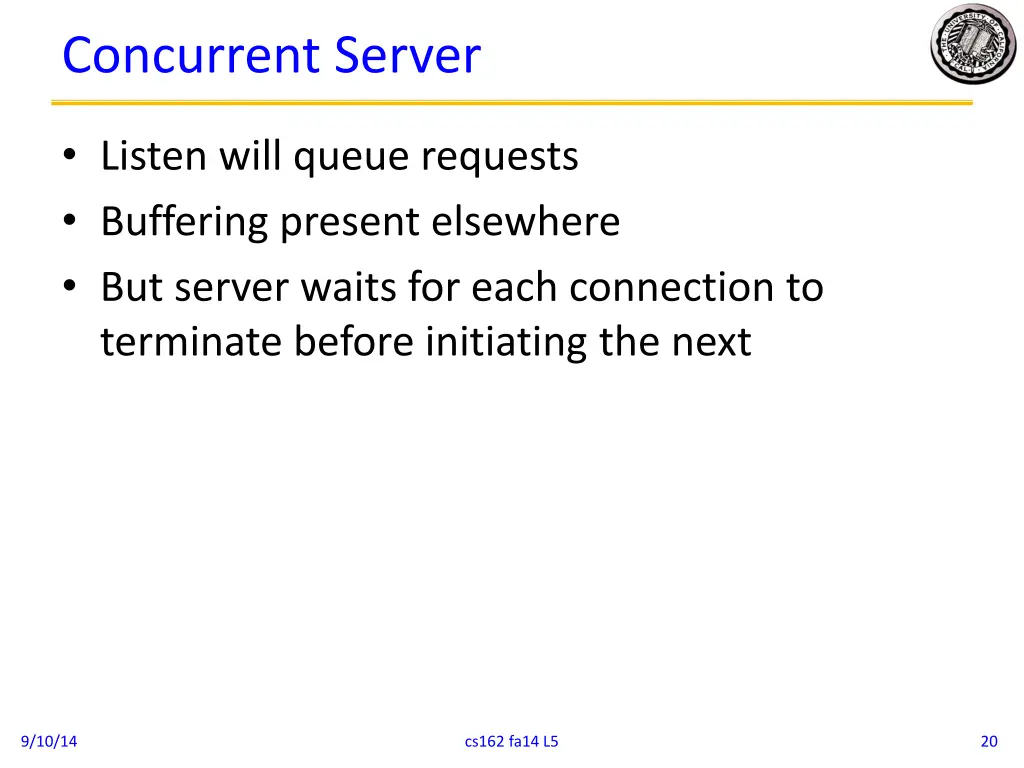 concurrent server