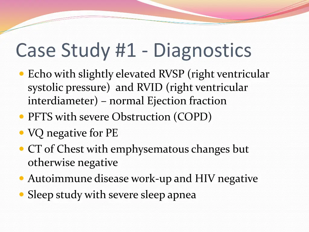 case study 1 diagnostics