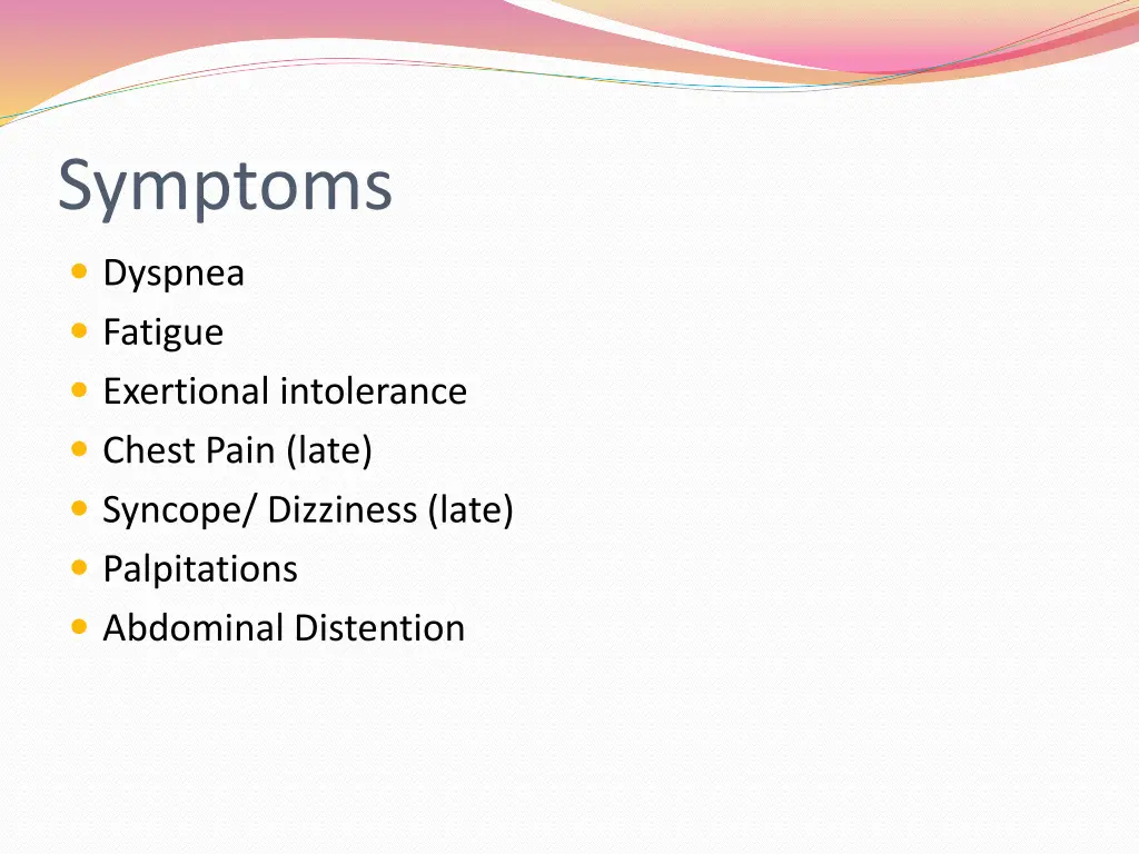 symptoms