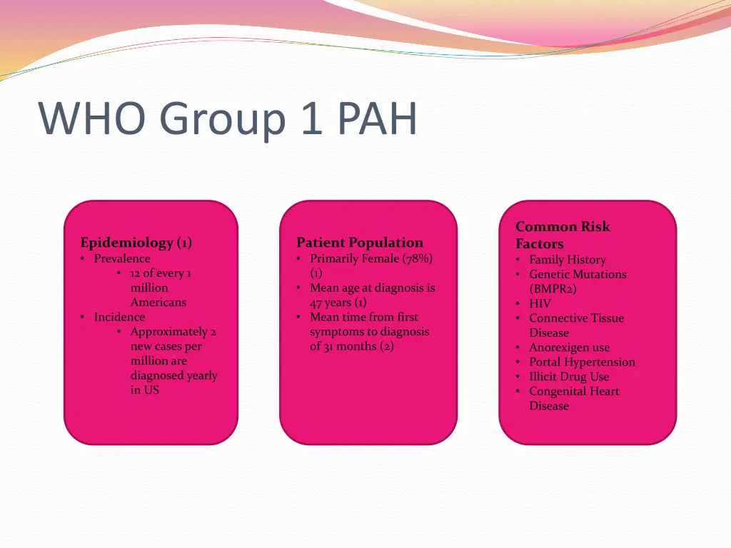 who group 1 pah