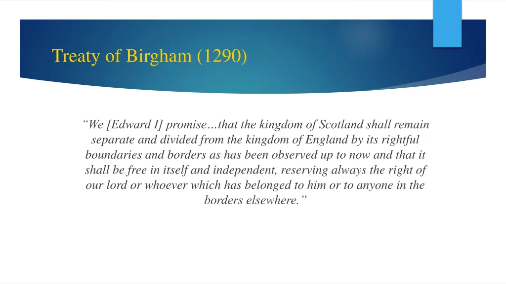 treaty of birgham 1290