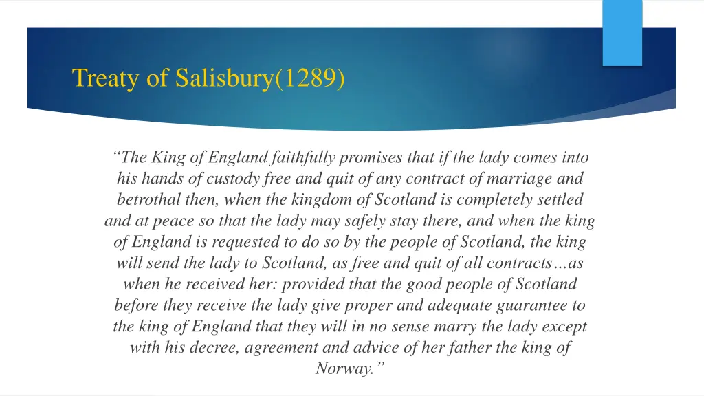 treaty of salisbury 1289