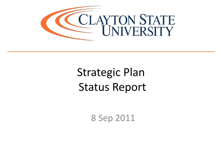 strategic plan status report