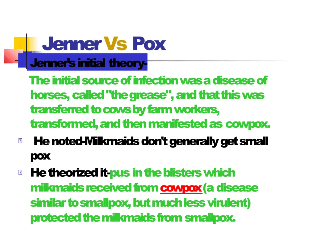 jenner vs pox jenner s initial theory the initial