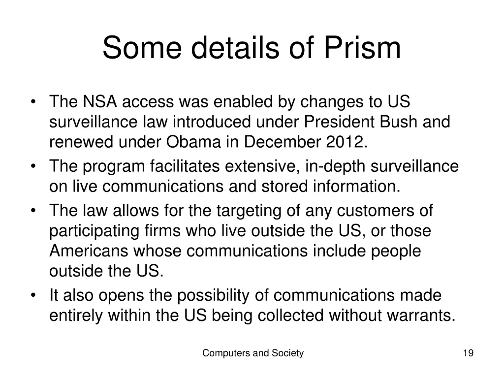 some details of prism