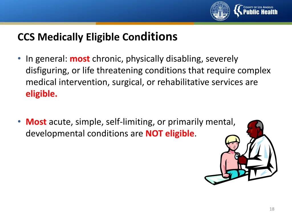 ccs medically eligible con ditions