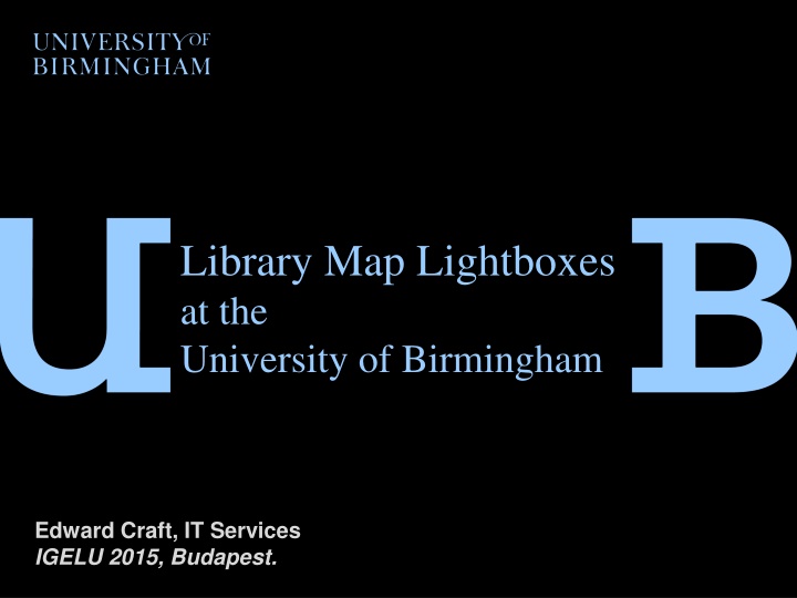 library map lightboxes at the university