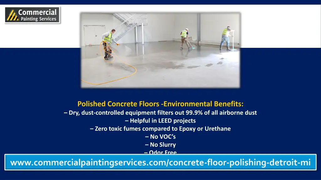 polished concrete floors environmental benefits