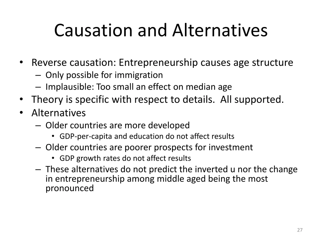 causation and alternatives