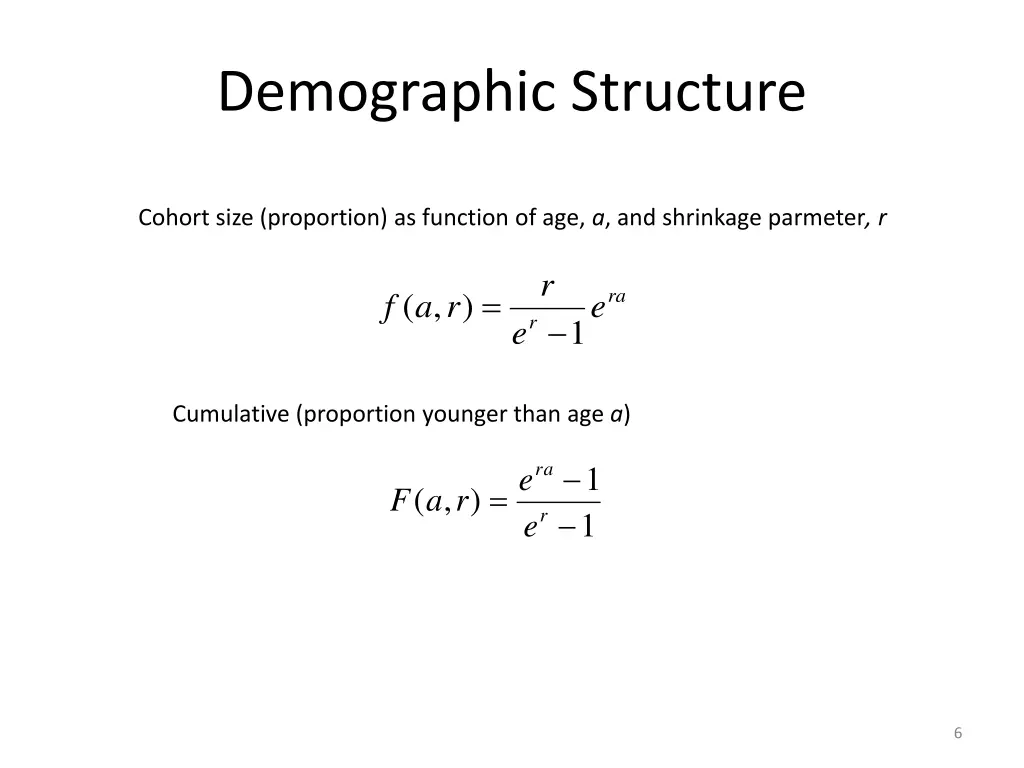 demographic structure