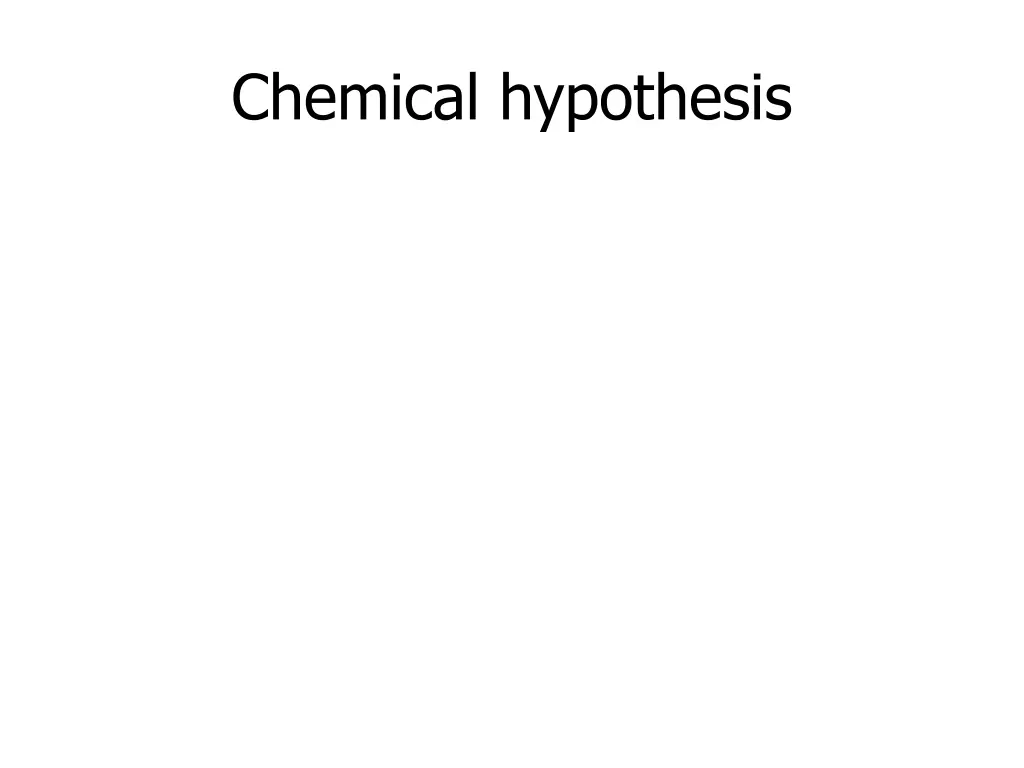 chemical hypothesis