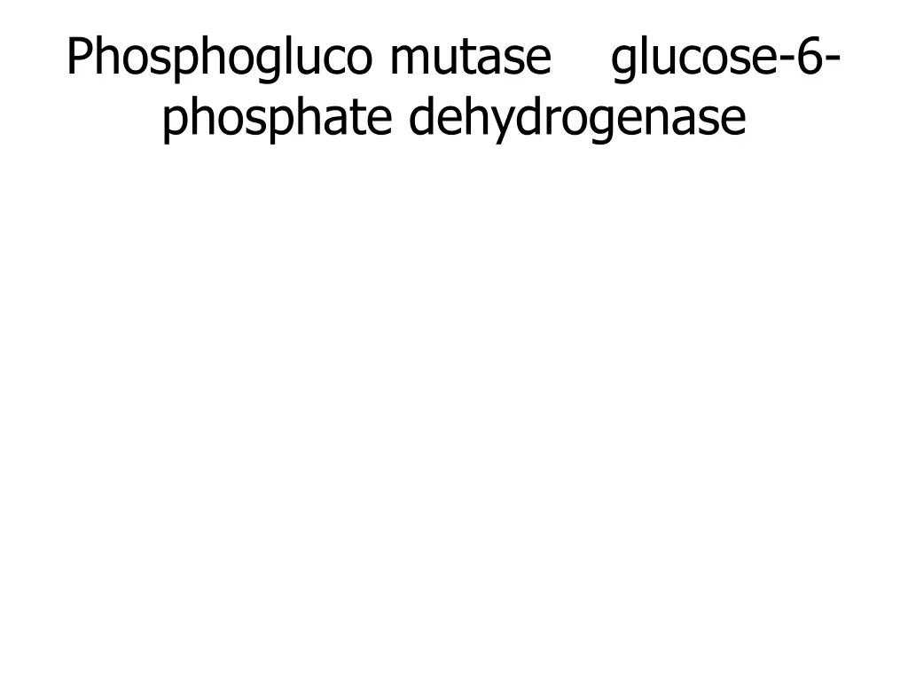 phosphogluco mutase phosphate dehydrogenase