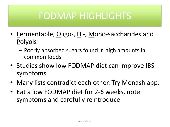 fodmap highlights