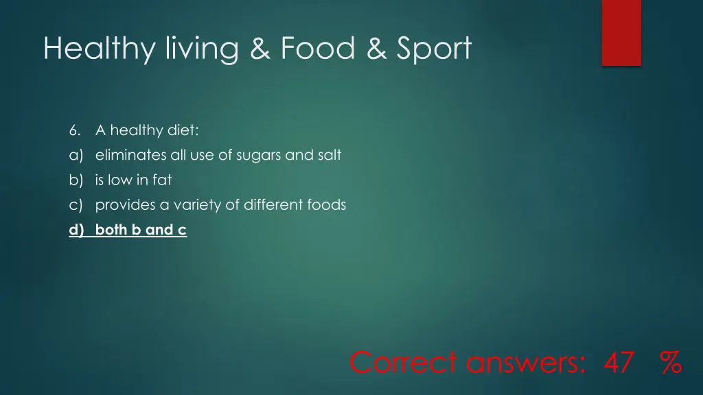 healthy living food sport