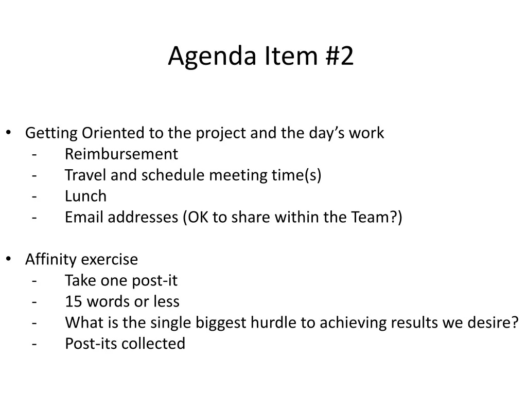 agenda item 2