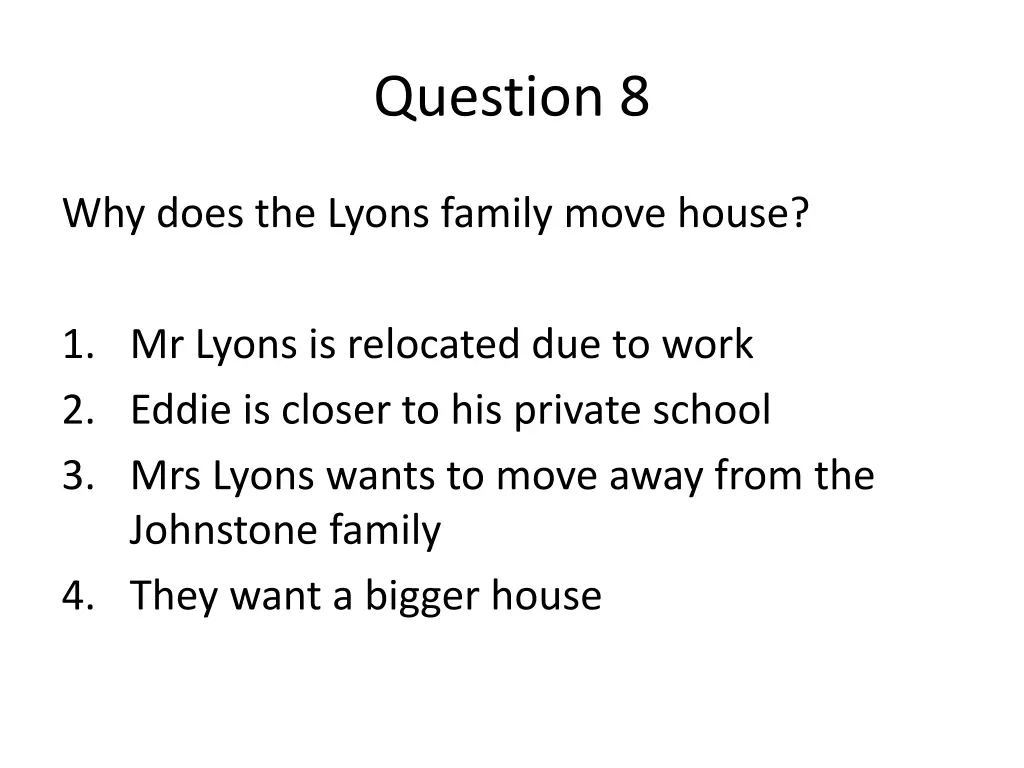 question 8