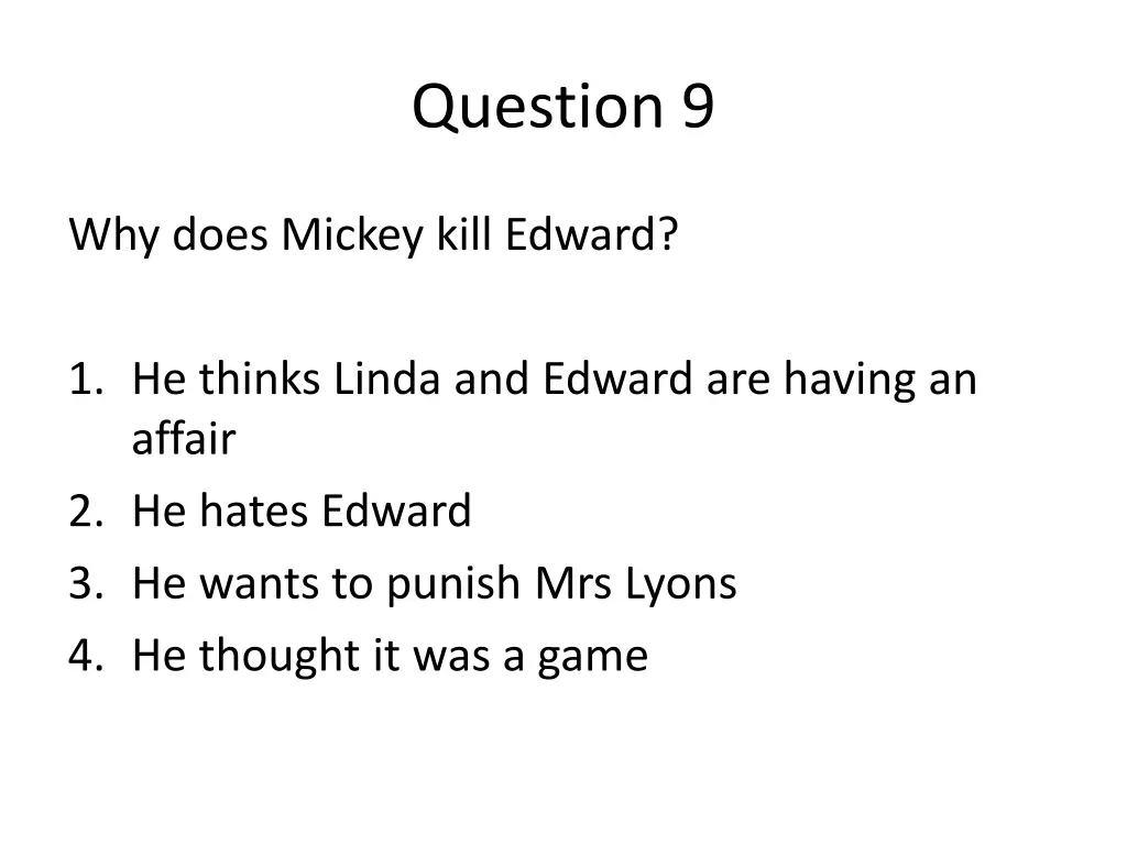 question 9