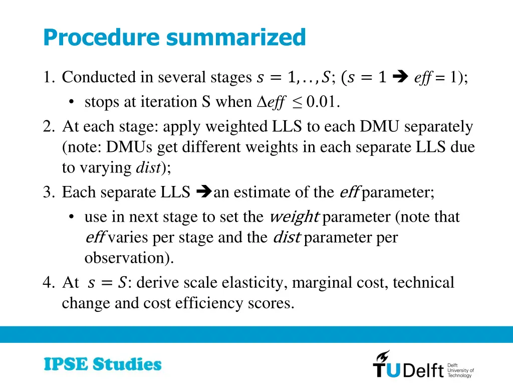 procedure summarized