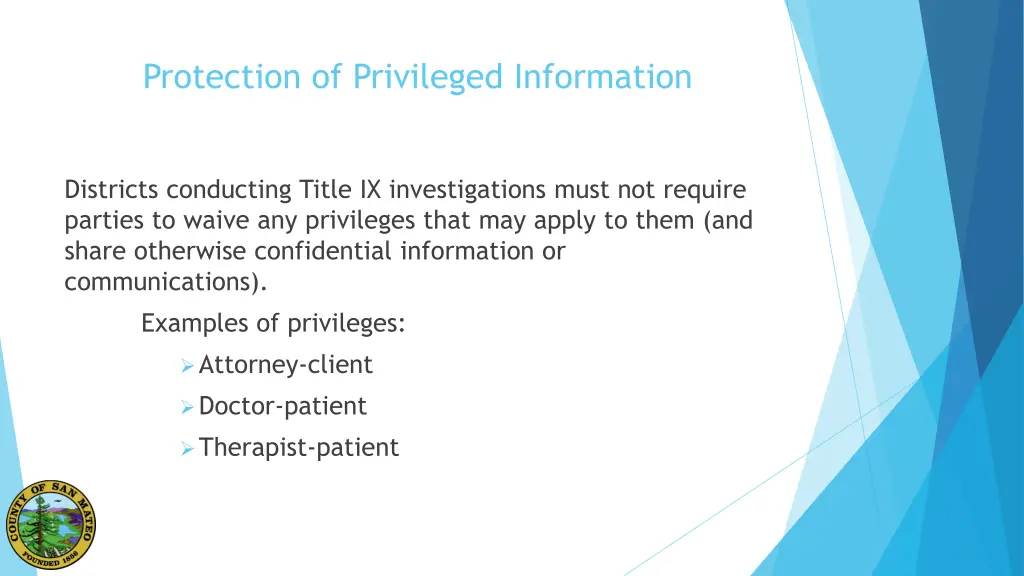 protection of privileged information