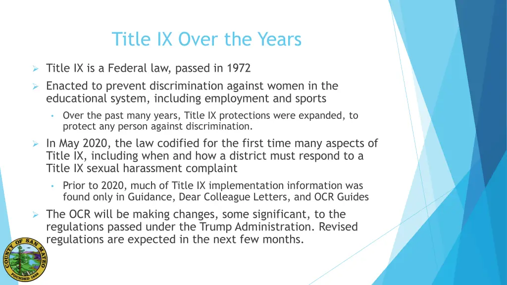 title ix over the years