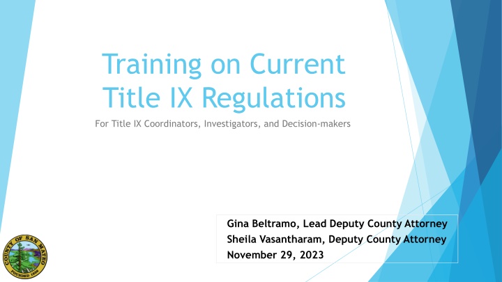 training on current title ix regulations