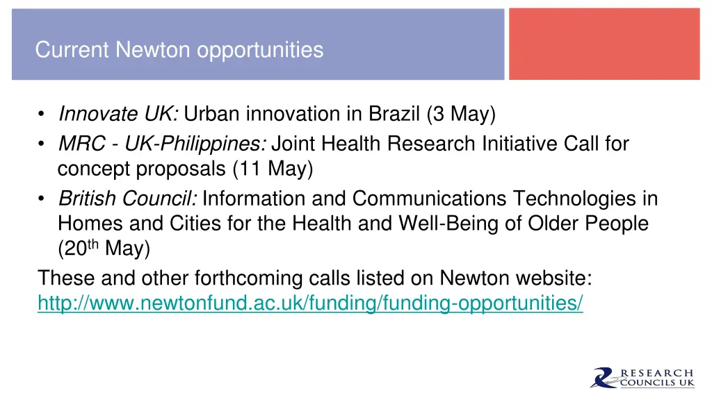 current newton opportunities