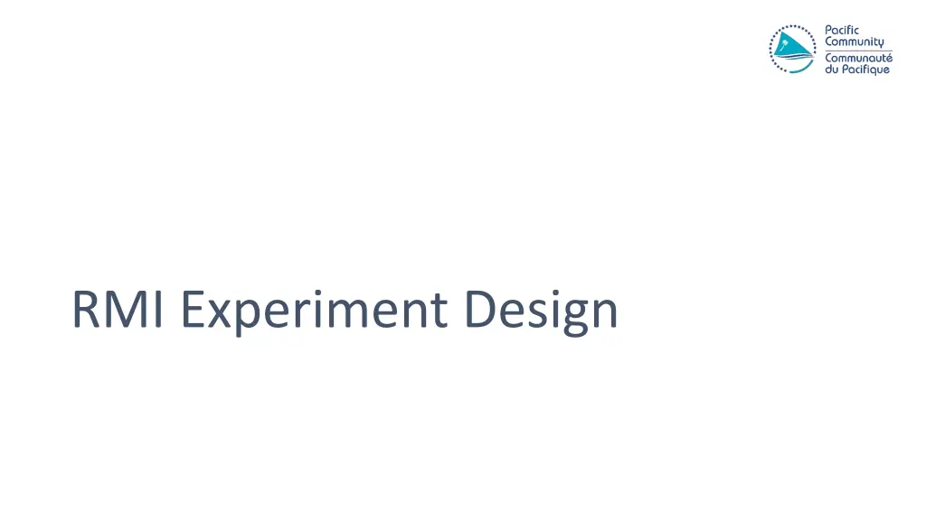 rmi experiment design