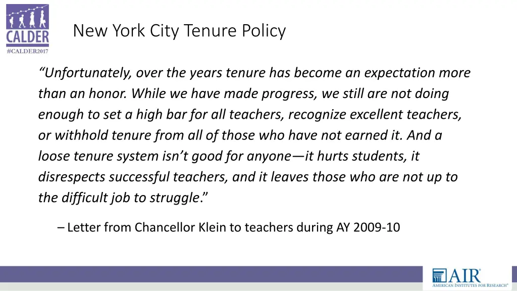 new york city tenure policy