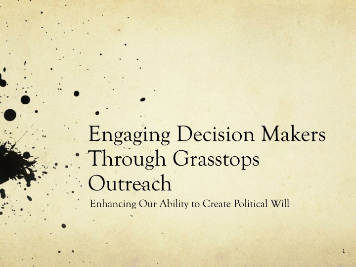 engaging decision makers through grasstops