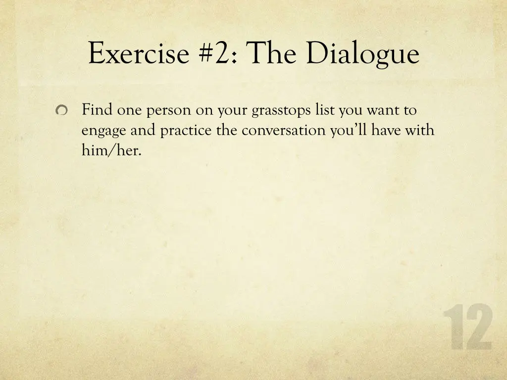 exercise 2 the dialogue