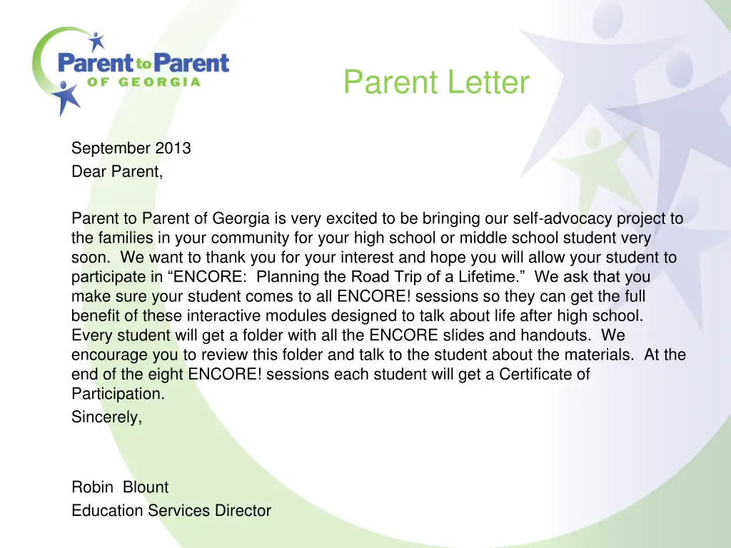 parent letter