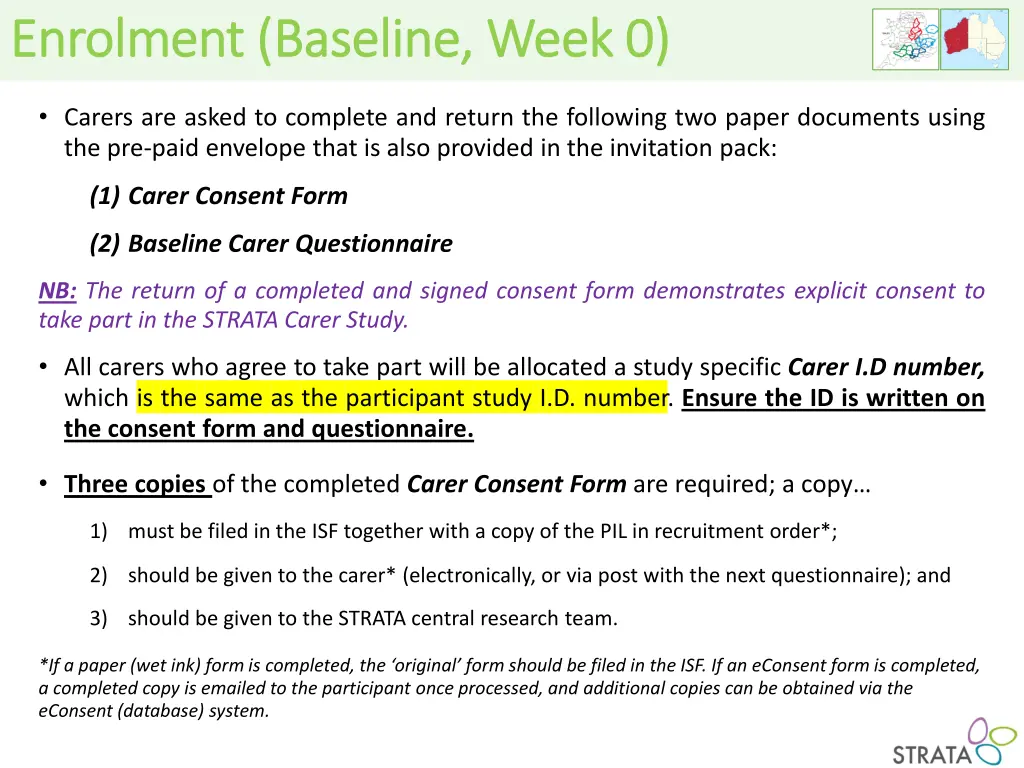 enrolment baseline week 0 enrolment baseline week