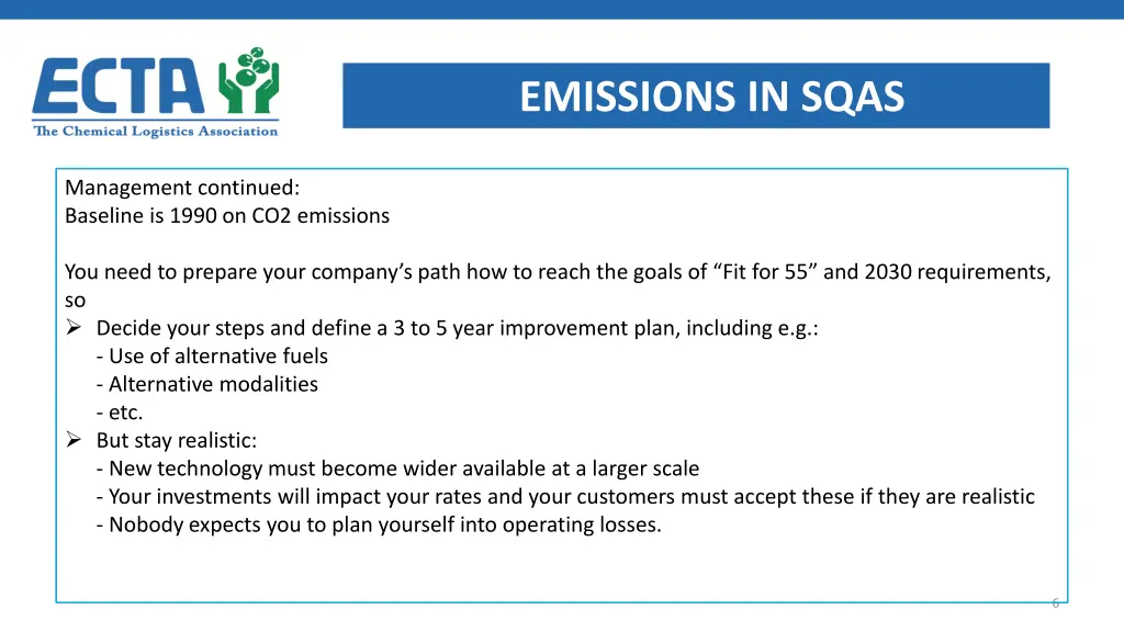 emissions in sqas 2