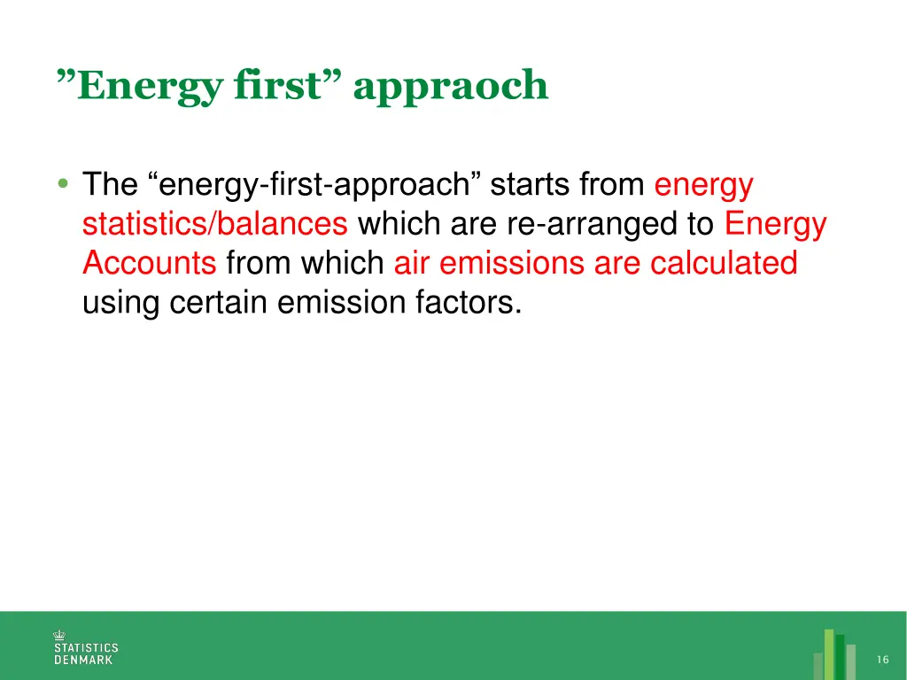 energy first appraoch