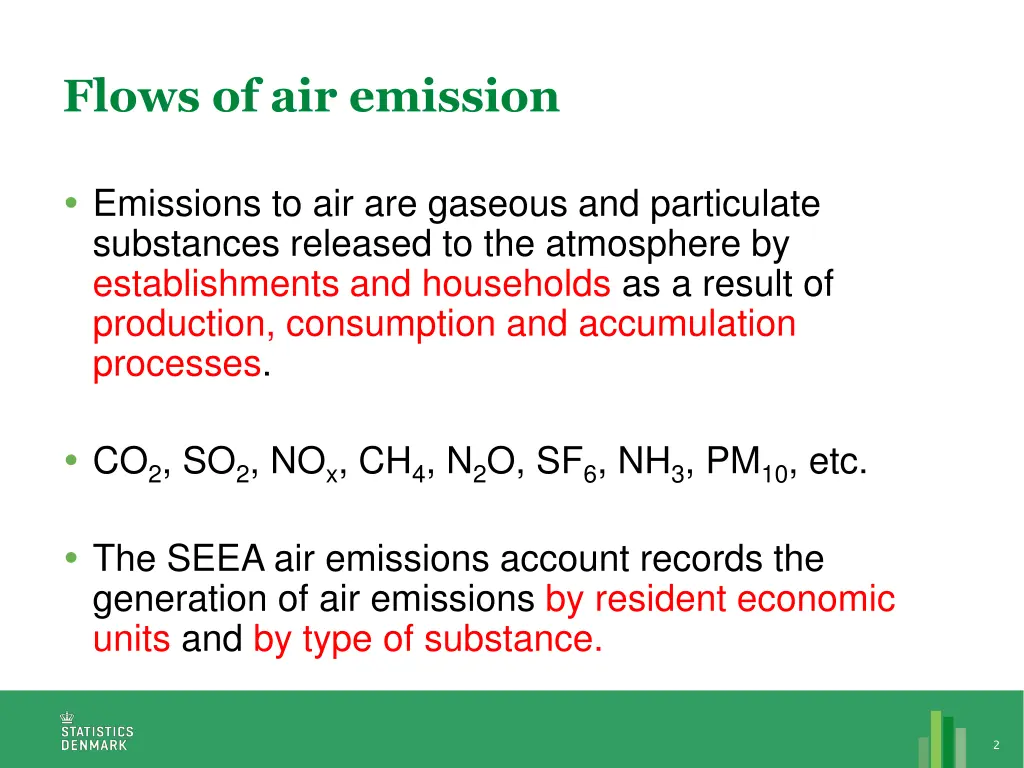 flows of air emission