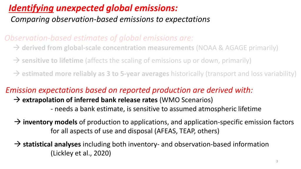 identifying unexpected global emissions comparing 1