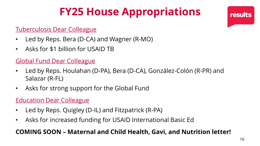 fy25 house appropriations