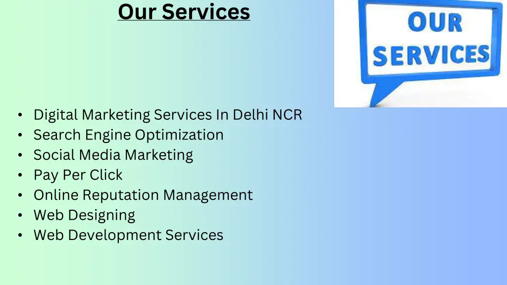 our services