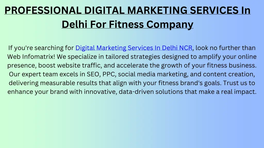 professional digital marketing services in delhi