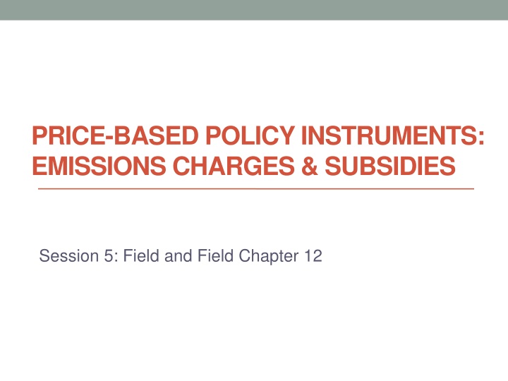 price based policy instruments emissions charges