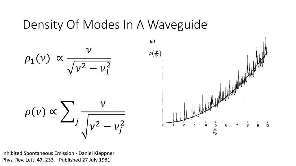 density of modes in a waveguide