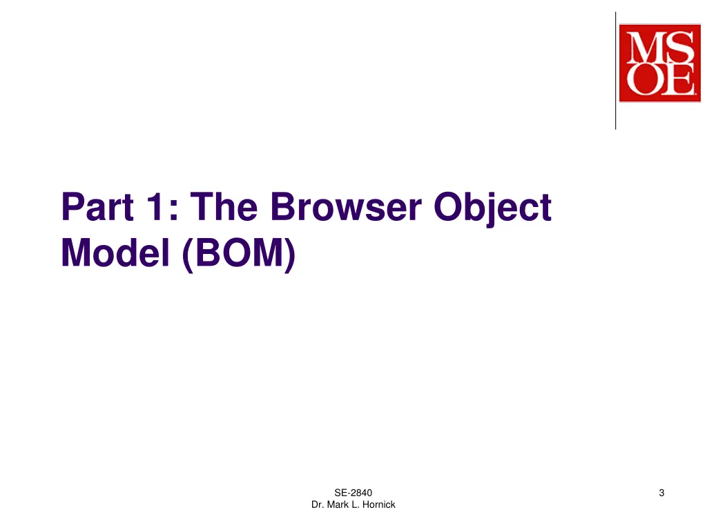 part 1 the browser object model bom