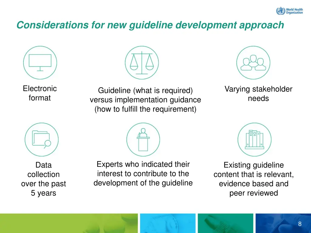 considerations for new guideline development